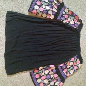 Black off shoulder dress or could be a top in medium